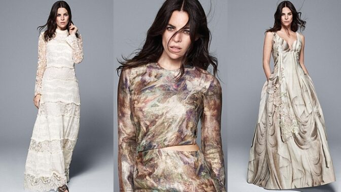 Jednou z tváří nové řady oblečení je modelka Julia Restoin Roitfeld.