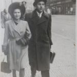 Felix Holzmann s první manželkou Evou, která se nedokázala vyrovnat s jeho slávou a časovým zaneprázdněním.