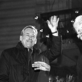 S manželem Václavem Havlem.