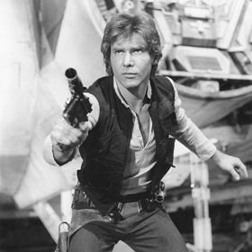 Harrison Ford v Hvězdných válkách.