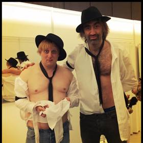 Lukáš s kamarádem komikem Jakubem Kohákem