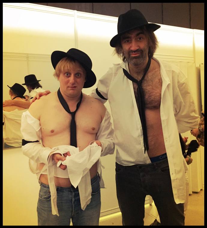 Lukáš s kamarádem komikem Jakubem Kohákem