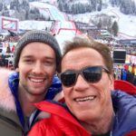 Arnold se svým synem, kterého bezmezně miluje a je na něj hrdý.