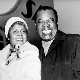 Se svou čtvrtou a poslední manželkou Lusille Armstrong Wilson.