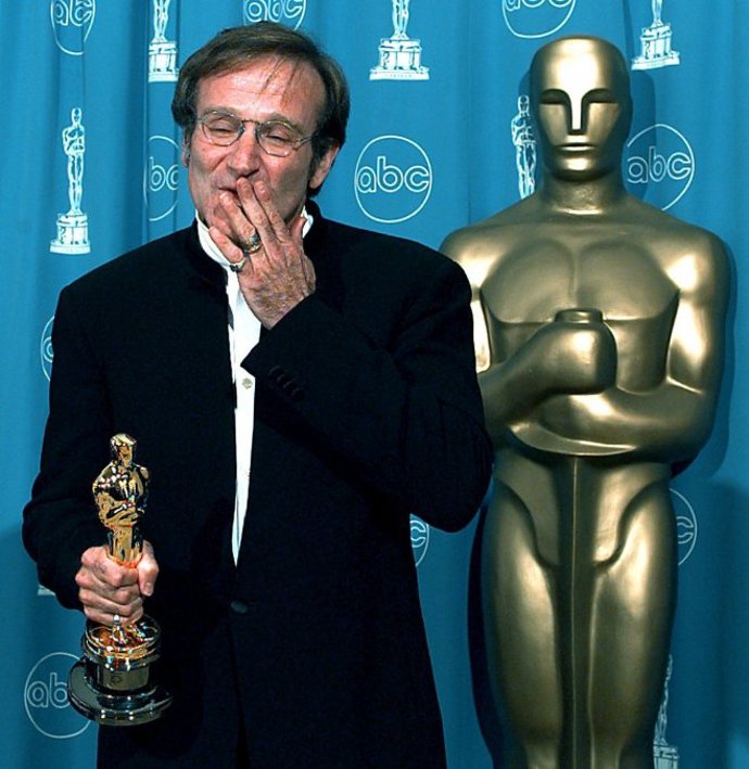 Robin na předávání Oscarů, kde zvítězil.