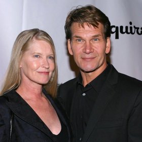 Patrick Swayze s manželkou.