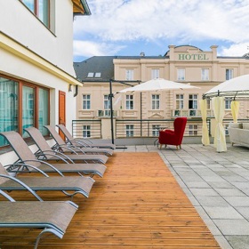 Relaxační terasa potěší