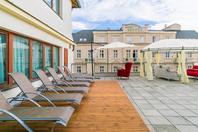 Relaxační terasa potěší