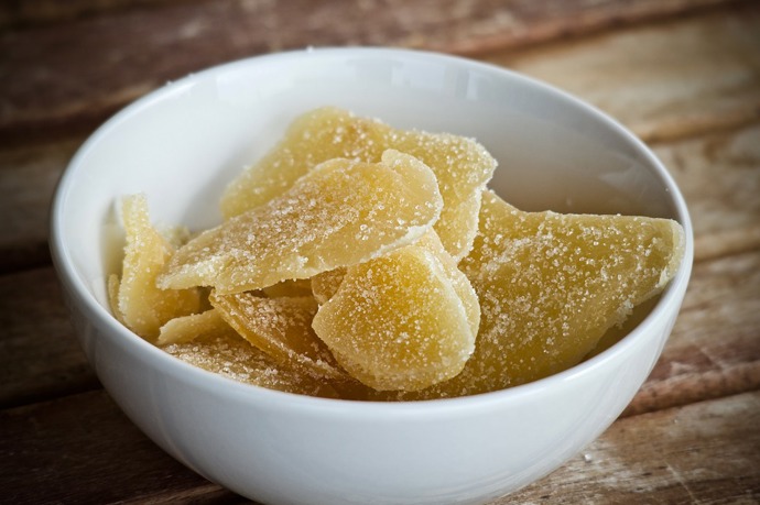 Kandovaný zázvor je dobrý jako zdravé mlsání.