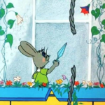 i zajíček se ale uměl naštvat a vlka pozlobit