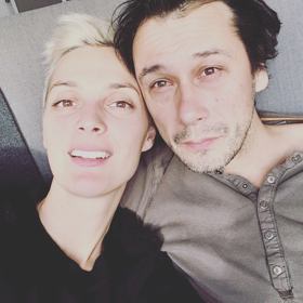 Bára se svým manželem hercem Pavlem Liškou