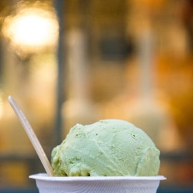 Pochutnat si můžete i na mátové zmrzlině.