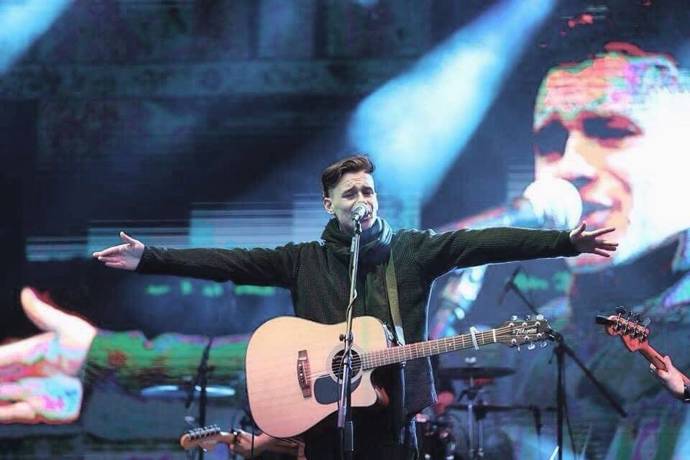 Kapela Pilot na koncertu.