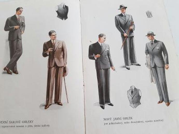 Pánské obleky první republiky.