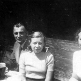 Milada s dcerou Janou a manželem