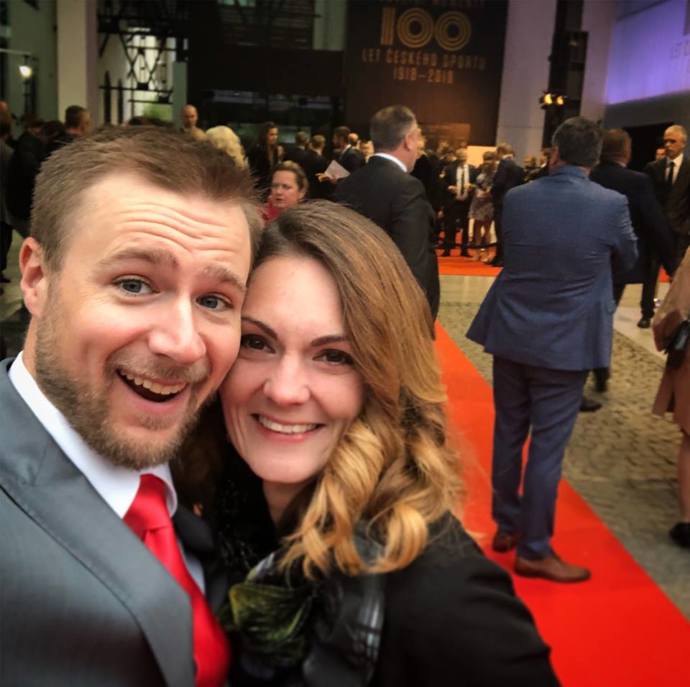 Kateřina s manželem Matthewem.