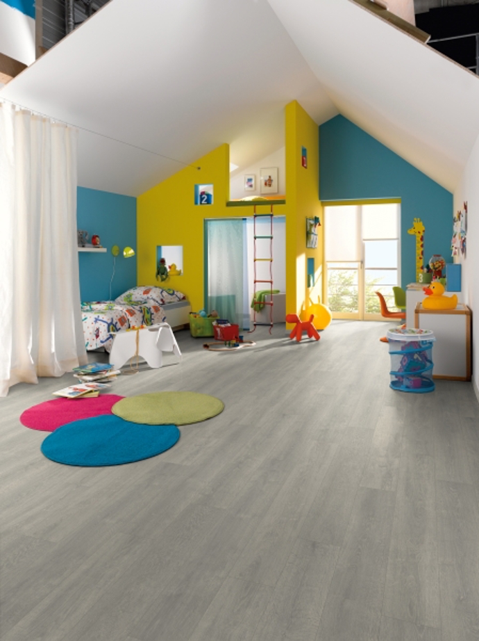 Tyto podlahy jsou ideální třeba do dětských pokojů.