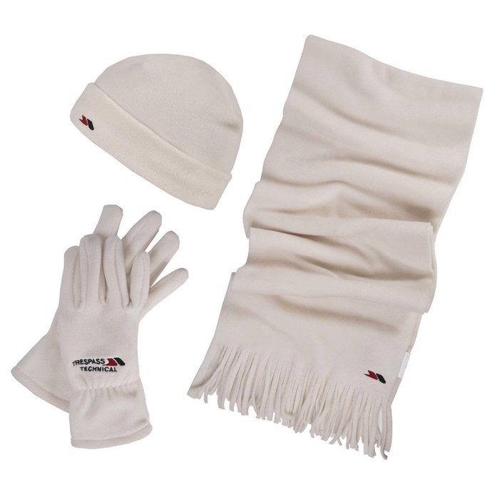 Fleecový set krémové barvy je ideálním společníkem neutrální barvy, která se hodí téměř ke všemu