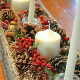 Přírodní materiály k Vánocům patří
