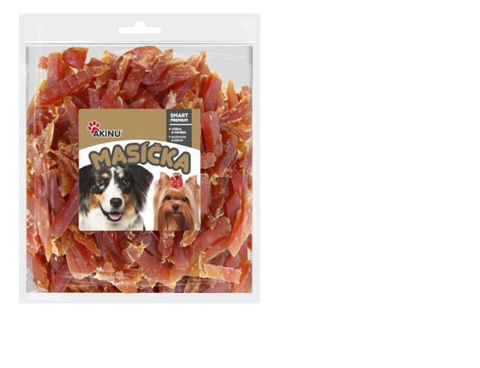 Masové extra chutné kuřecí proužky s obsahem 96% kuřecího masa.
139 Kč