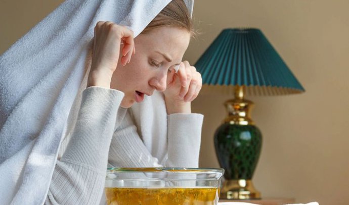 Nad rýmou vyzrajete inhalací s přidáním heřmánku