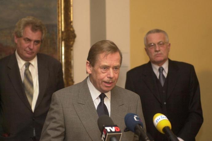 Klaus, Zeman a Havel - silné politické osobnosti a prezidenti České republiky.