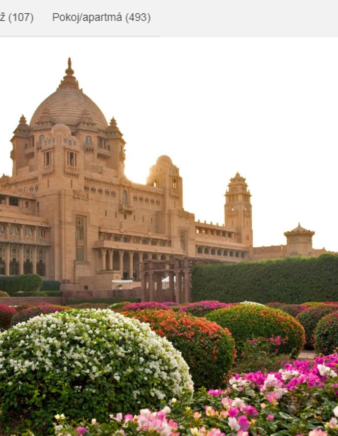 Umaid Bhawan Palace je chloubou Indie.
