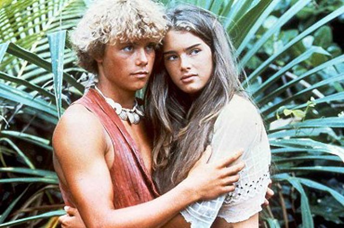 Krásná  Brooke Shields a Christopher Atkins.