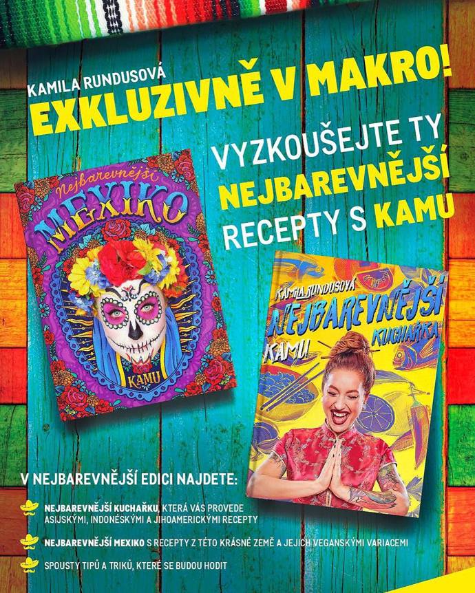 Nejbarevnější kuchařka a Nejbarevnější Mexiko.