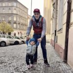 Se synovcem Adámkem.