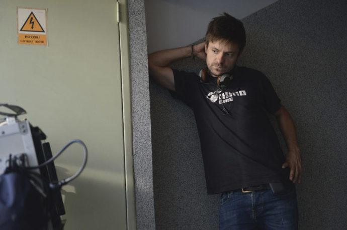 Jirka Mádl za kamerou.