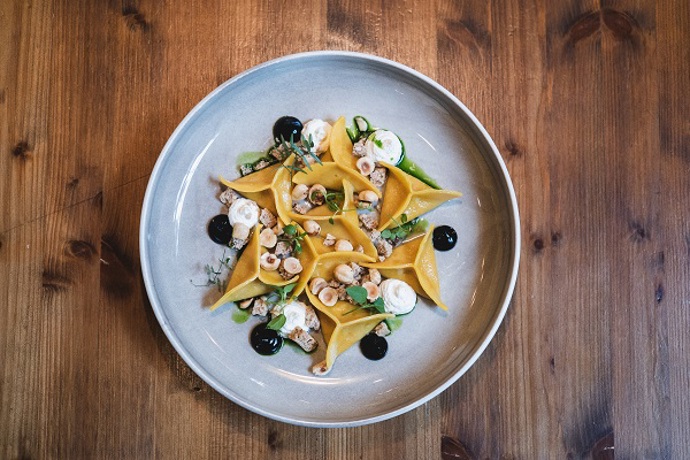 Cannelloni
plněné kančím masem, ricottou a mortadelou.