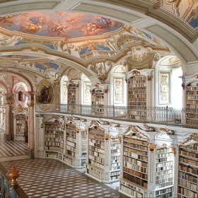 Admont Abbey Library (Rakousko).