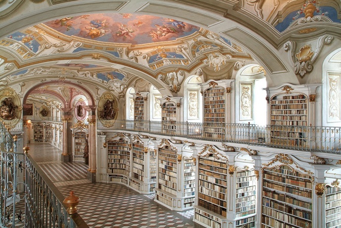 Admont Abbey Library (Rakousko).