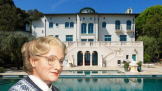 Dům, ve kterém žil představitel paní Doubtfirové, vypadá opravdu úchvatně.