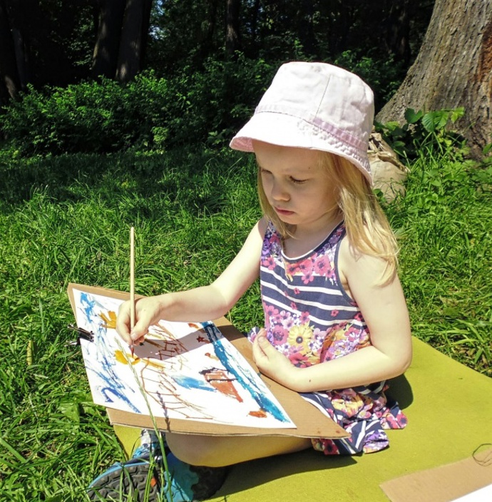 ... malujte okolní přírodu...