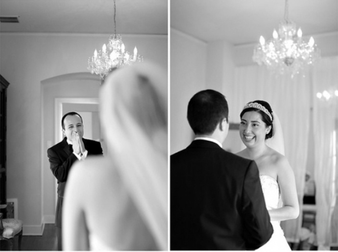 Že kluci nepláčou? 15 svatebních momentek zachycuje reakce ženichů, když poprvé uvidí nevěstu