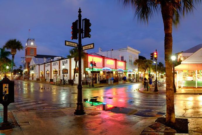 Key West, Spojené státy americké – město rumových barů.