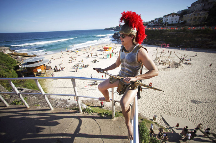 Austrálie - Halloween na pláži.