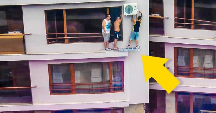 Podle všeho tento muž stojí pevně nohama na zemi, i když to tak nevypadá... Proč by do toho jinak šel?