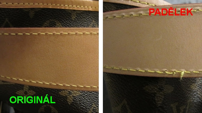 Stehy originálního kousku jsou vždy rovné, stejné a zahlazené.