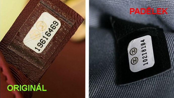 5. Najděte sériové číslo. Je pevně připevněno (přišito apod.) ke kabelce, že se při jeho odstraňování nevyhnete jeho poškození? Dobré znamení!