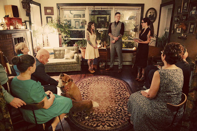 „Téměř po celou dobu našeho vztahu jsme žili v bytě, ve kterém jsme se nakonec i vzali .“ – Kristen Romaniszak