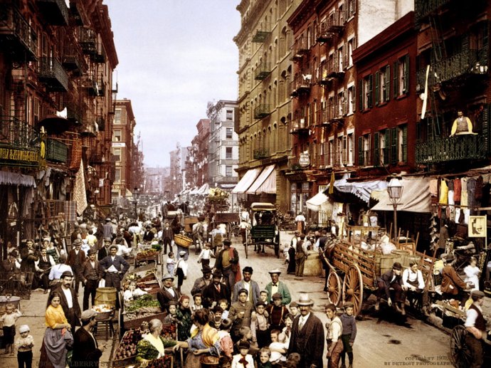 Mezi lety 1870 a 1915 se newyorská populace ztrojnásobila, a to na 5 milionů obyvatel.