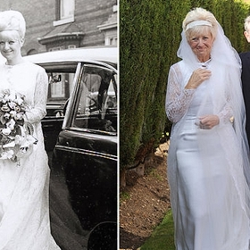 Díky naléhavé vnučce Hayley se britští manželé Carole-Ann a Jim stali internetovými celebritami – i po 50 letech se vešli do svatebních šatů.