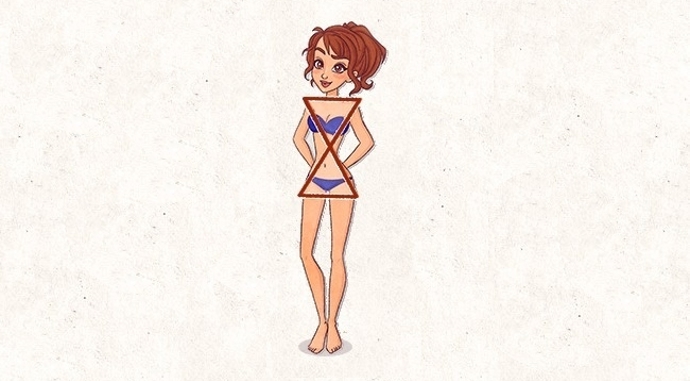 Typ č. 1: Přesýpací hodiny. Vaším cílem je decentně zdůraznit vaše ženské křivky – úzký pas, plné poprsí a výraznější boky.