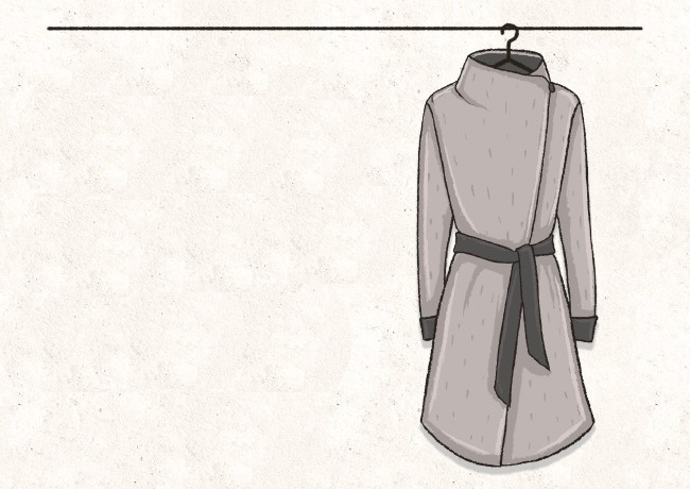 Žádný kabát vám neprokáže takovou službu jako ten jednořadý se zavazováním v pase. Měl by končit nad koleny – v delším by se vaše přitažlivé ženské křivky „utopily“, což by byla škoda.