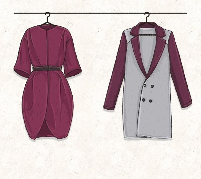 Můžete si dovolit kratší délku než majitelky plných tvarů – nad kolena i do půlky stehen. Vyhněte se delším modelům.