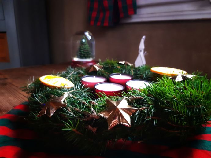 DIY adventní věnec