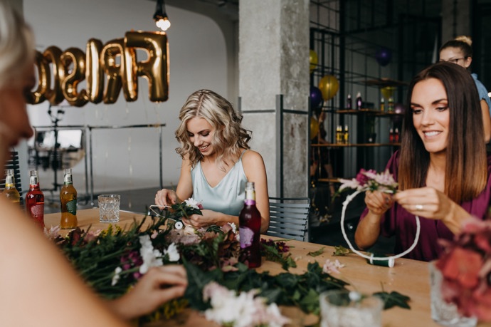 Dalším bodem programu byl workshop s floristkou Markétou Gutheisovou.
